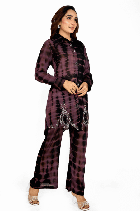 Classy Dark Purple Co-ord Set – Party & Special Occasion Wear