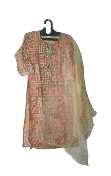 Ochre Yellow Kurta Set with Dupatta – Elegant & Stylish Ethnic Wear