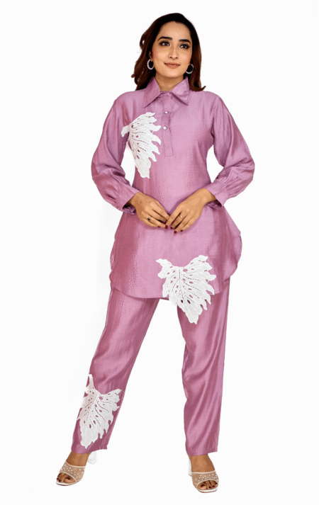Purplish pink Co-ord set