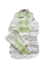 Elegant Off-White Co-ord Set with Leaf Embroidery