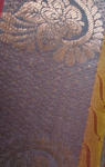 Maroon Embossed Silk Saree
